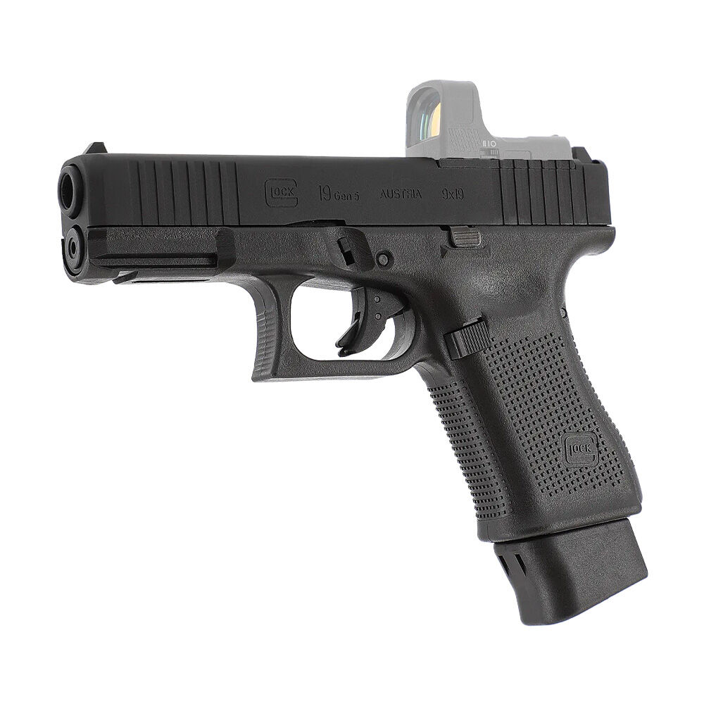 Glock 19 Gen5 MOS Co2 Pistole Blowback Metallschlitten 4,5mm BB schwarz Bild 4