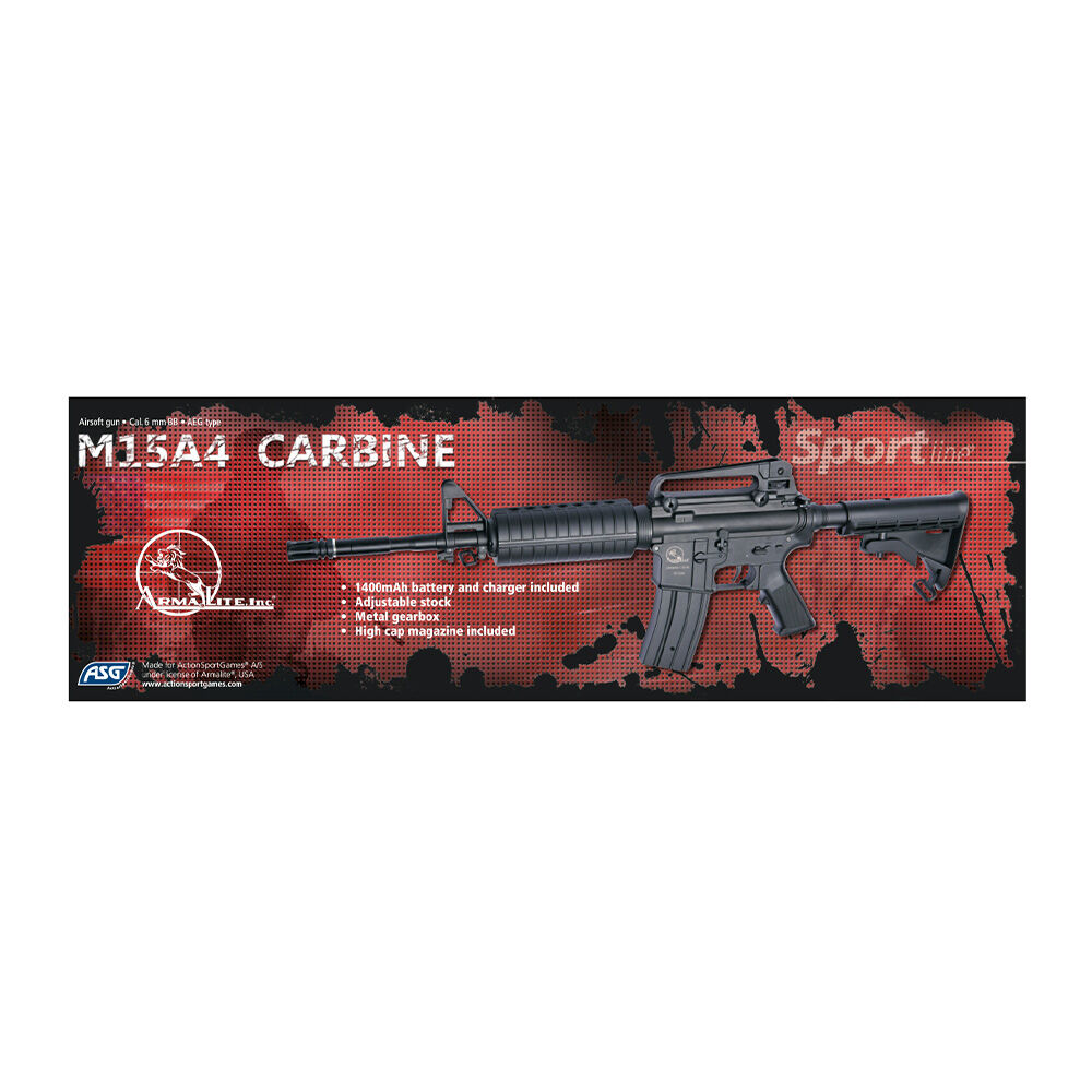 Armalite M15 A4 Carbine S-AEG Value Pack 6mm BB schwarz Bild 3