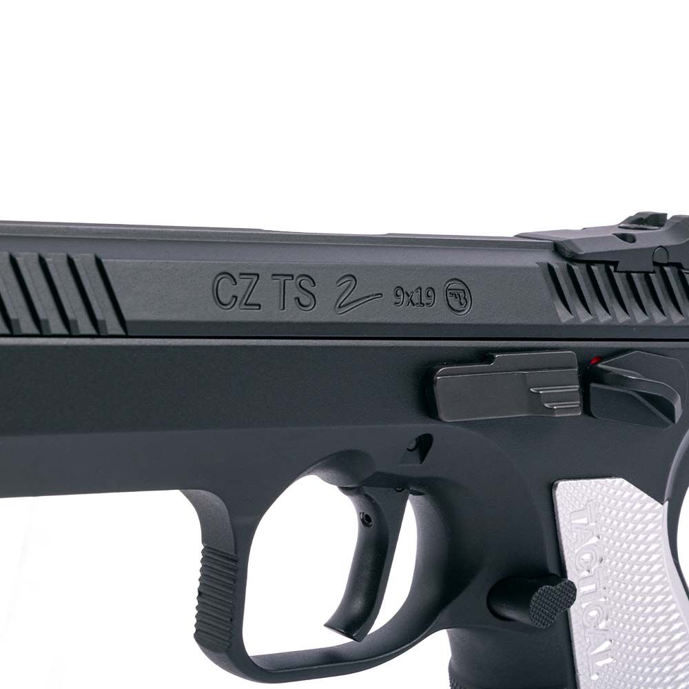 CZ TS 2 Co2 Airsoft Pistole Blowback 6mm BB schwarz silber Bild 5