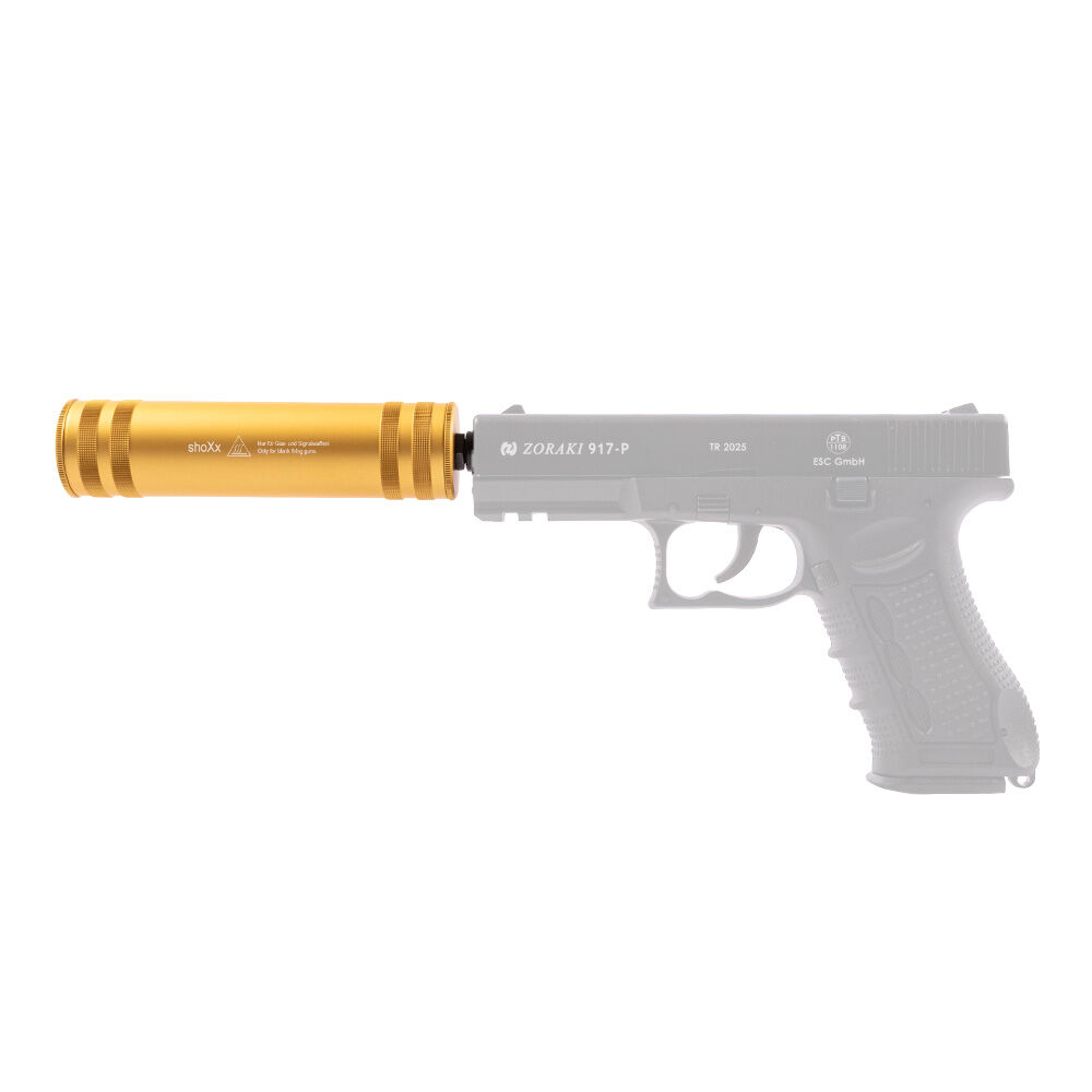 shoXx Universal Schreckschuss Schalldmpfer Gold Bild 3
