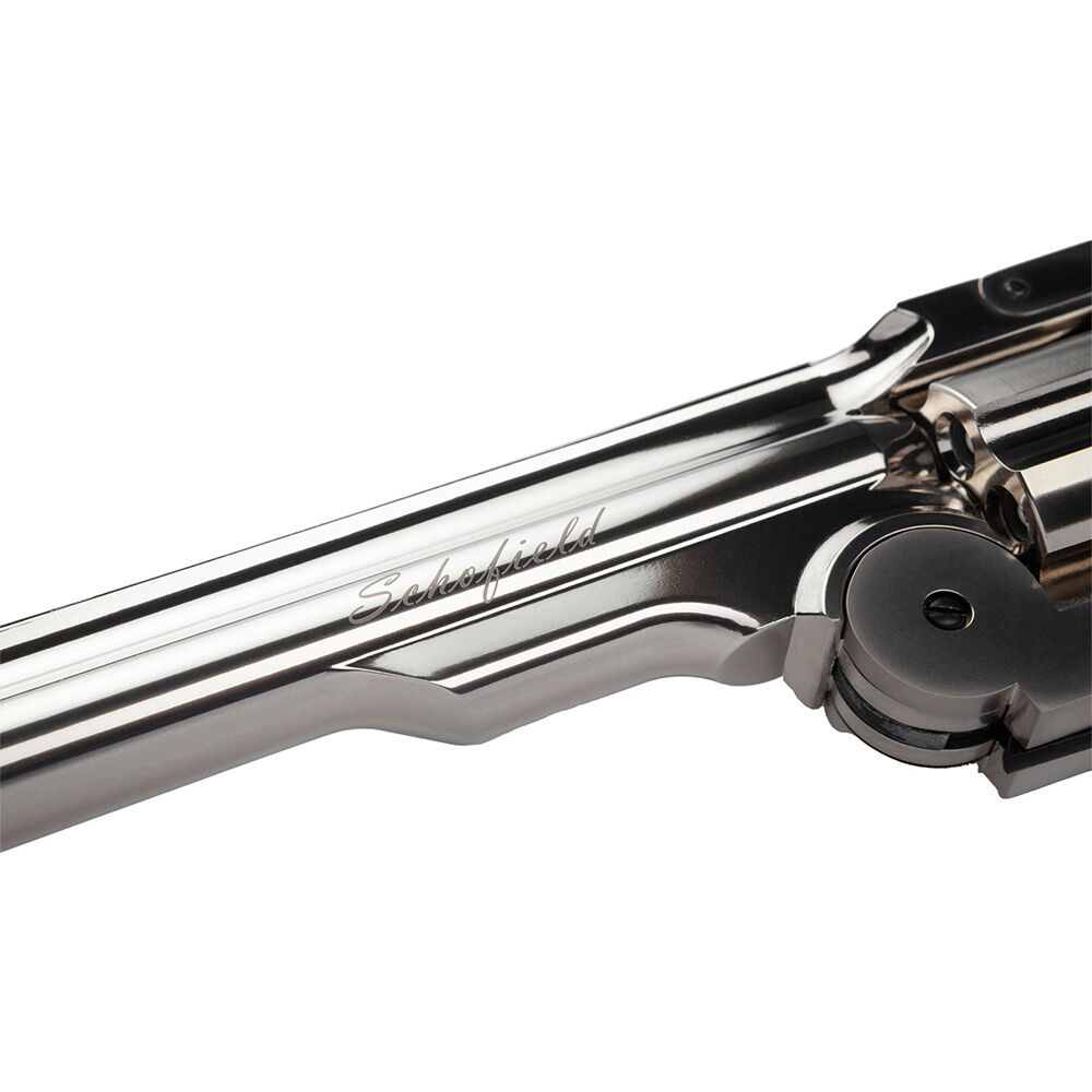 ASG Schofield 6 Zoll Airsoft Revolver Co2 6mm BB Silver/Chrome Bild 2