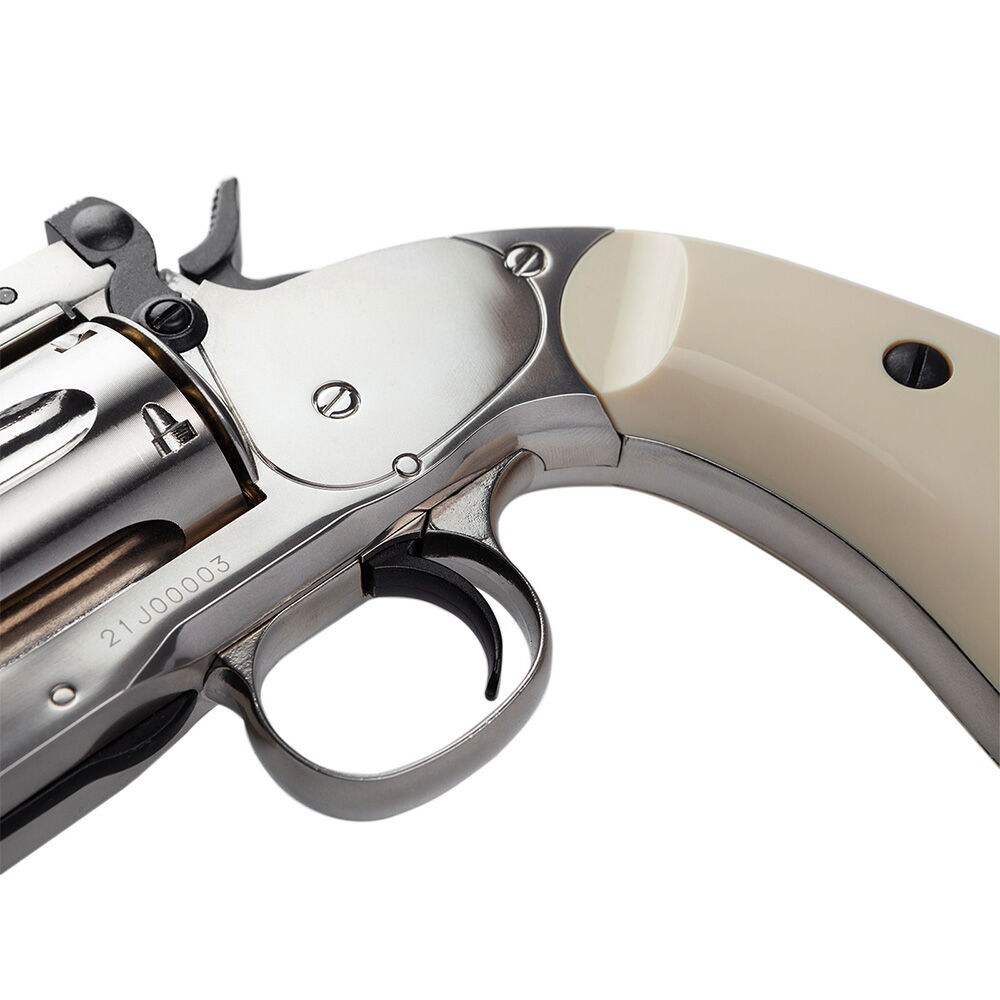 ASG Schofield 6 Zoll Airsoft Revolver Co2 6mm BB Silver/Chrome Bild 3