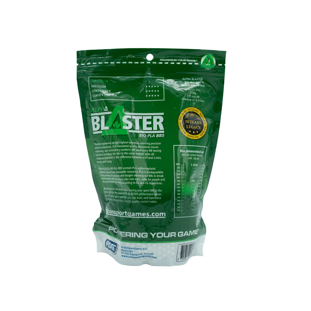 ASG Alpha Blaster Bio Airsoft BBs 0,28g 6mm BB 1 kg Beutel Bild 2