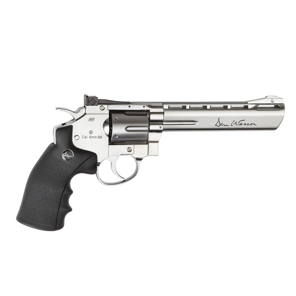 ASG Dan Wesson 6 Zoll Airsoft Revolver Co2 6mm BB Silver Bild 2