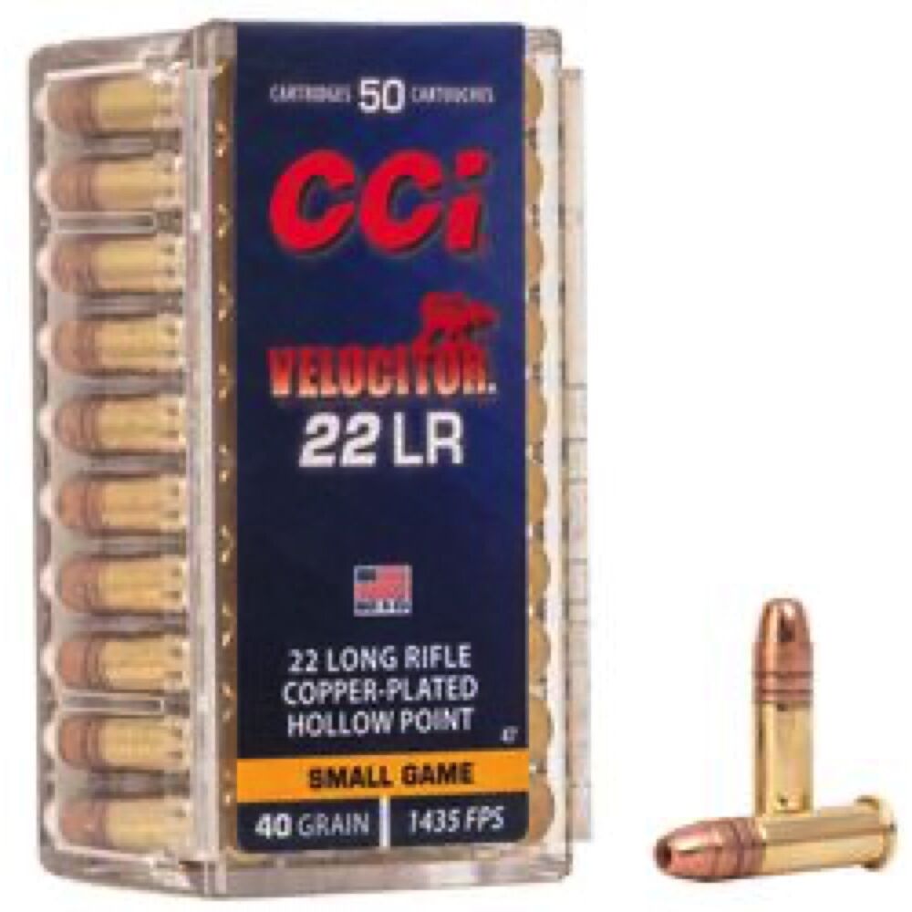 CCI Velocitor CPHP 40grs .22lr 50 Schuss Kleinkaliber Munition Bild 2
