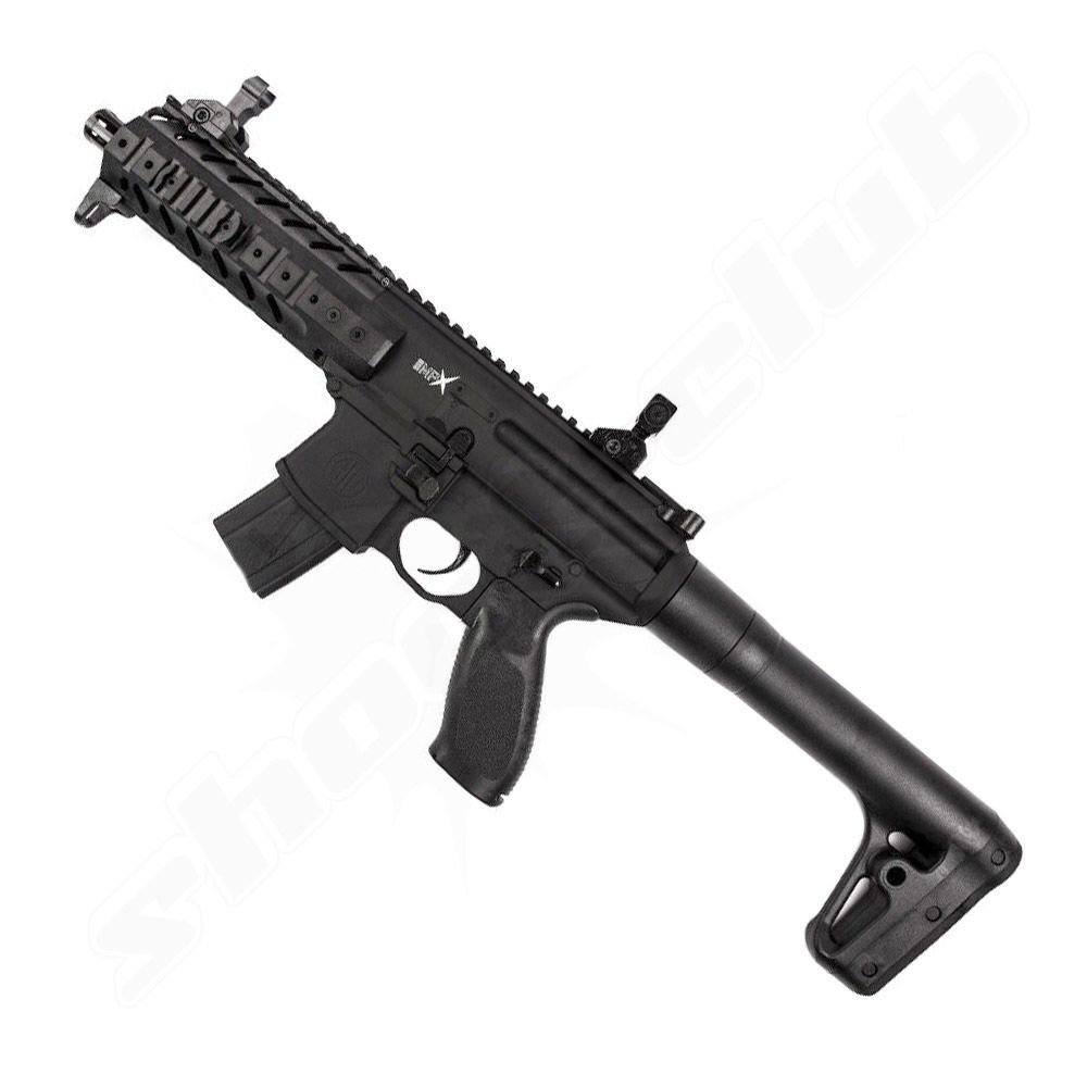 Sig Sauer MPX CO2 Gewehr 4,5mm Diabolos - schwarz - im Set Bild 2