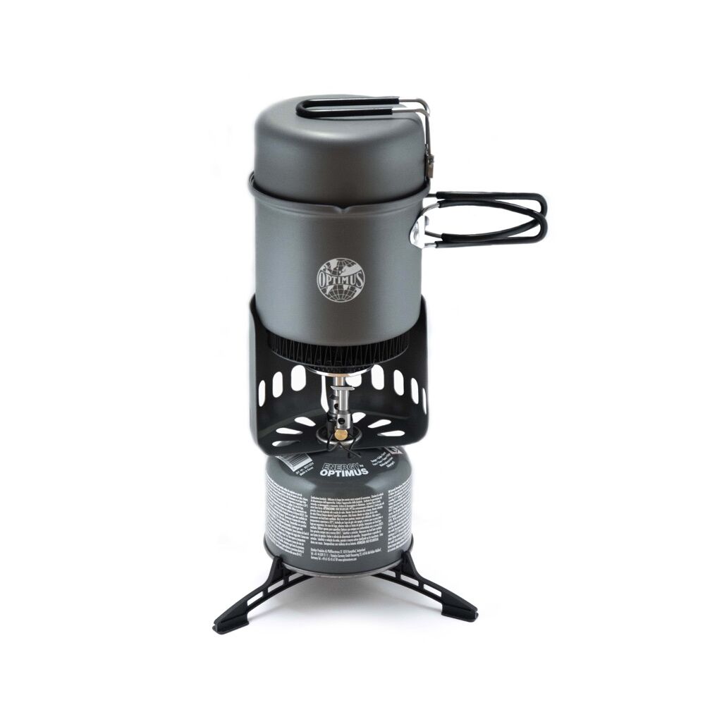 Optimus Elektra Kochsystem Gasbrenner Kochtopf Set Bild 2