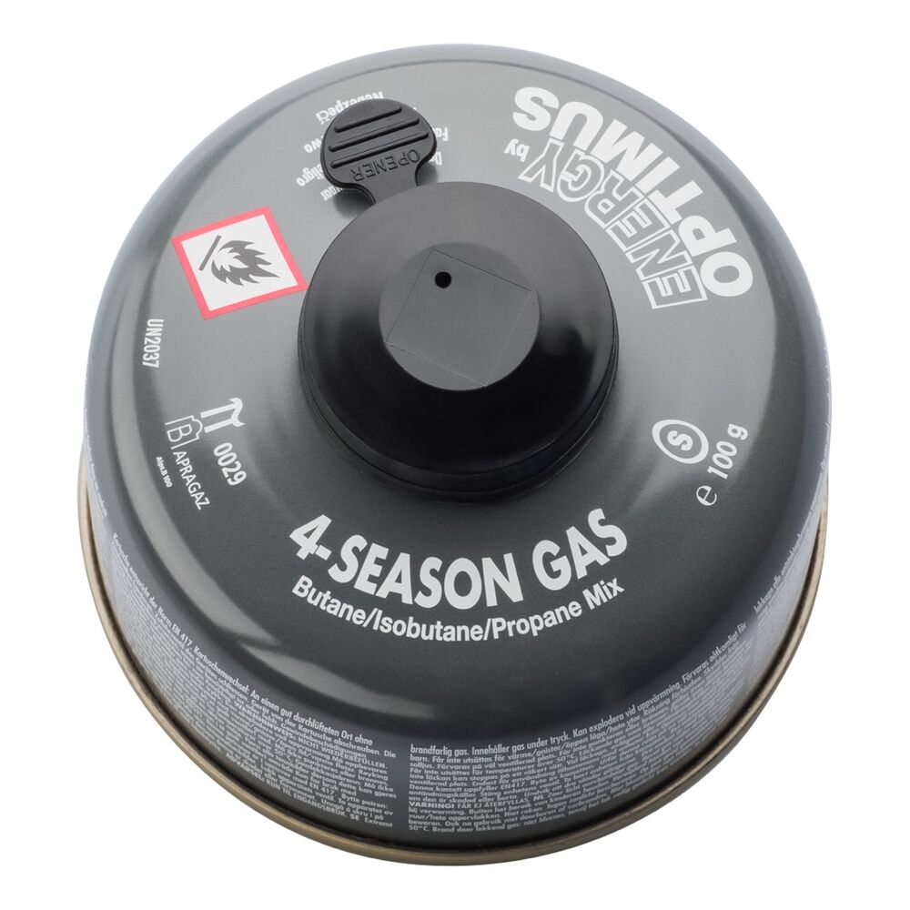Optimus Gas 100g 4-Season Butan/Isobutan/Propan Gaskartusche Outdoor Survival Notvorsorge Bild 2