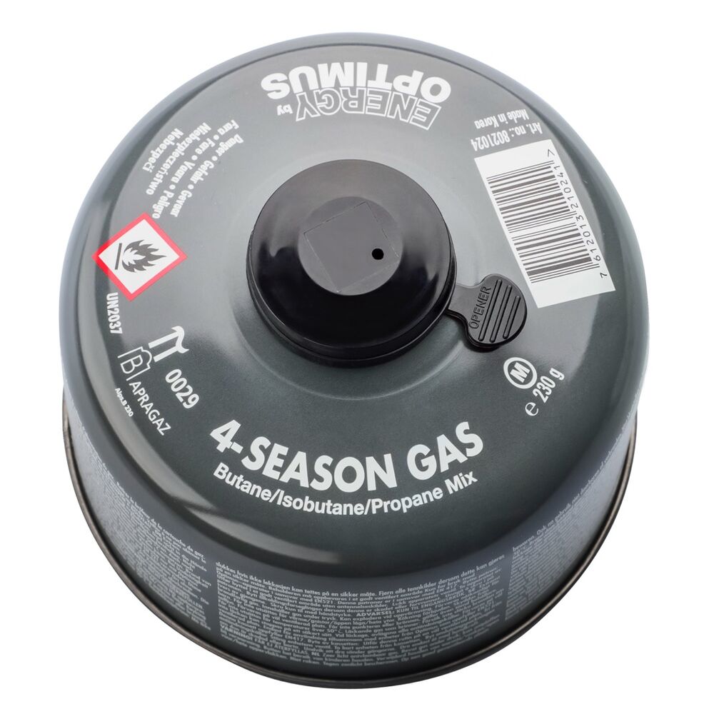 Optimus Gas 230g 4-Season Butan/Isobutan/Propan Gaskartusche Outdoor Survival Notvorsorge Bild 2