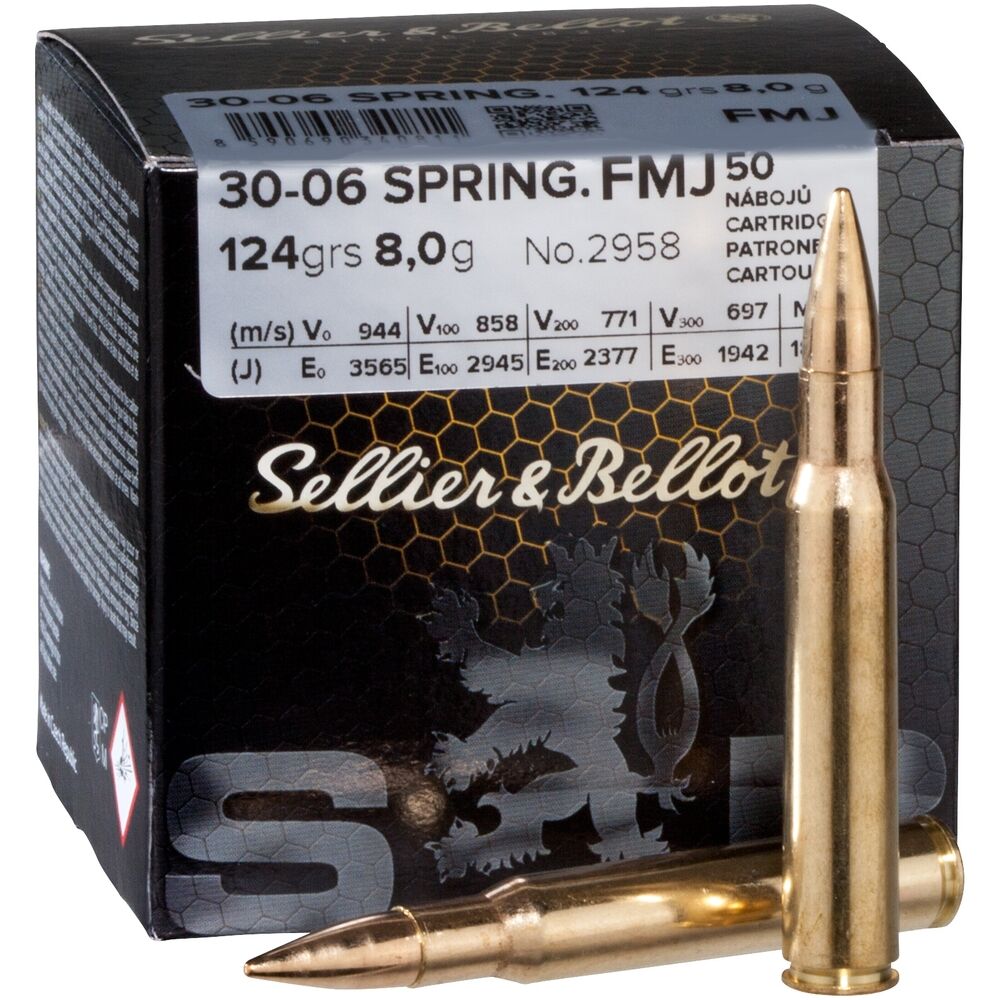 Sellier & Bellot FMJ 124grs. .30-06 Spr. 50 Stk Bild 2