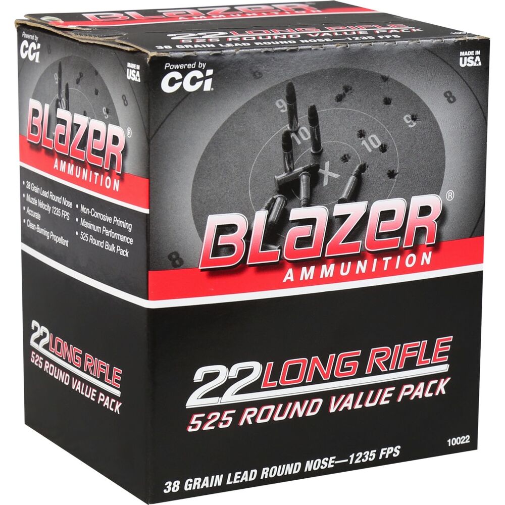 CCI Blazer HV LRN 38grs .22lr 525 Schuss Kleinkaliber Munition Bild 2