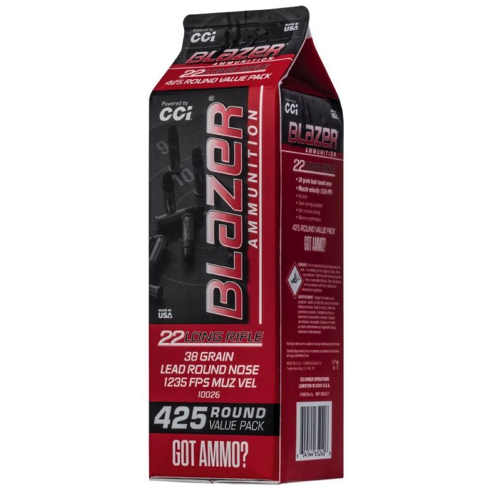 CCI Blazer HV LRN 38grs .22lr 425 Schuss Kleinkaliber Munition Bild 2