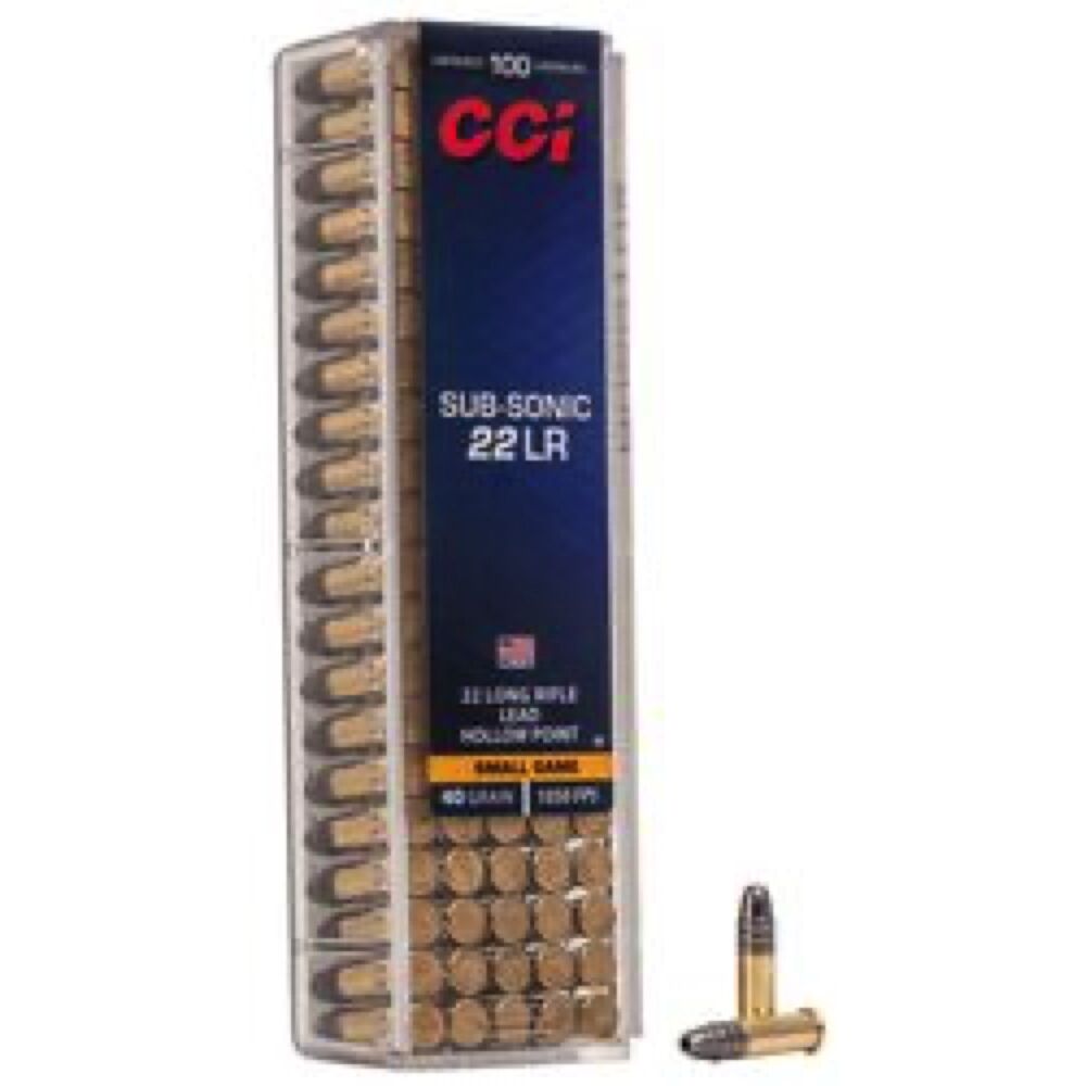 CCI Sub-Sonic LHP 40grs .22lr 100 Schuss Kleinkaliber Munition Bild 2