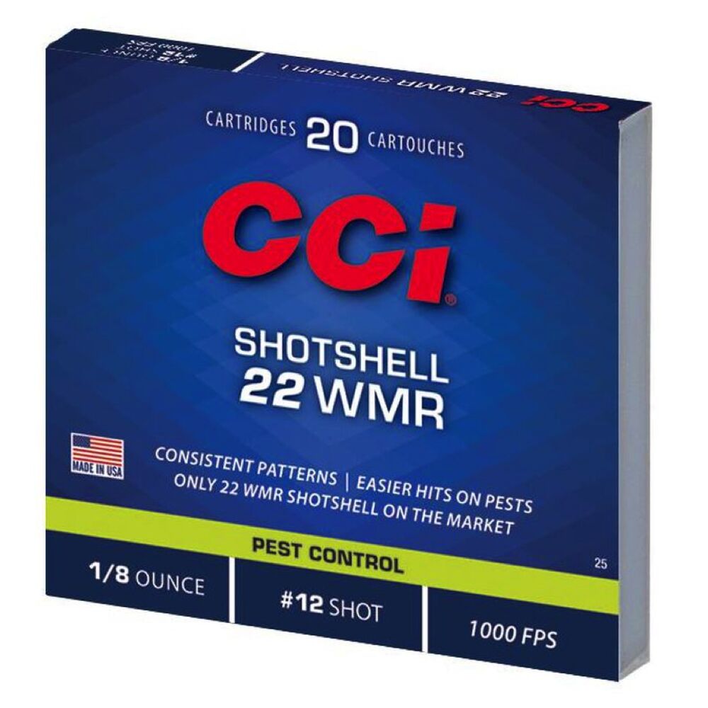CCI Shotshell 31grs Nr. 12 .22wmr 20 Schuss Kleinkaliber Schrot Munition Bild 2