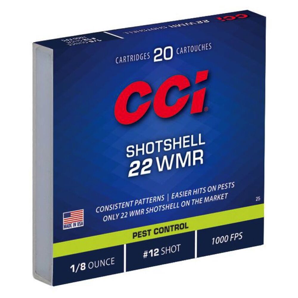 CCI Shotshell 31grs Nr. 12 .22wmr 20 Schuss Kleinkaliber Schrot Munition Bild 3