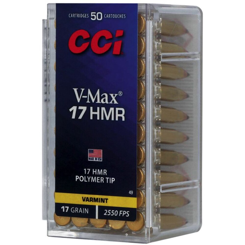CCI V-Max .17HMR 17Grs. 50 Schuss Kleinkaliber Munition Bild 3