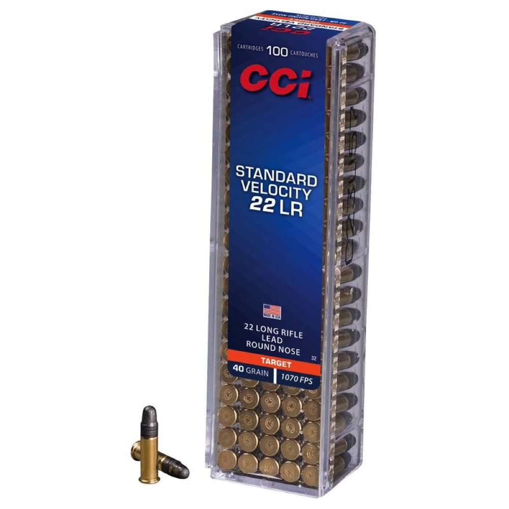 CCI Standard Velocity LRN 40grs .22lr 100 Schuss Kleinkaliber Munition Bild 2