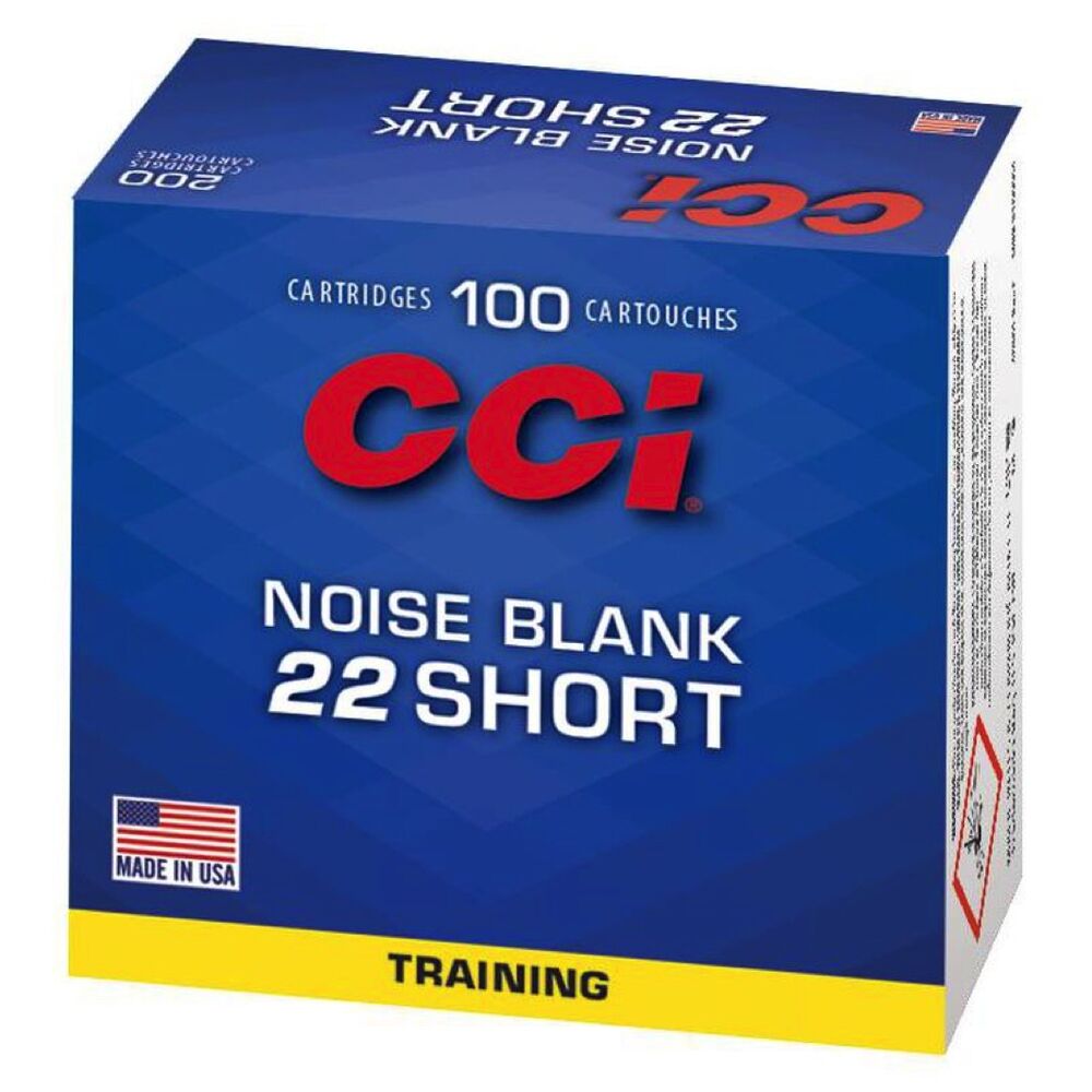 CCI Noise Blanks Knallkartuschen .22short 100 Schuss Kleinkaliber Knallpatronen Bild 2