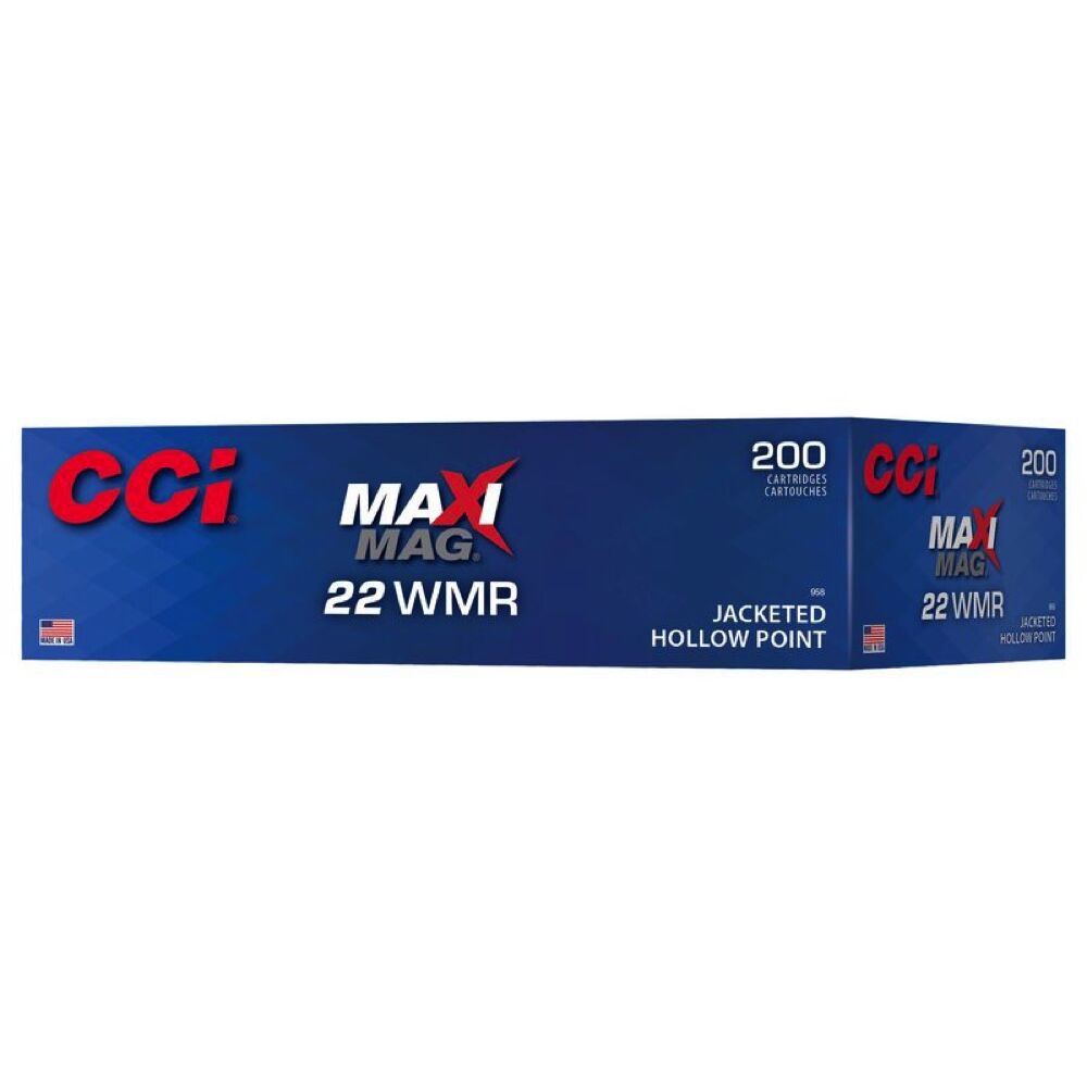 CCI Maxi-Mag JHP .22WMR 40Grs. 200 Schuss Kleinkaliber Munition Jagd Bild 3