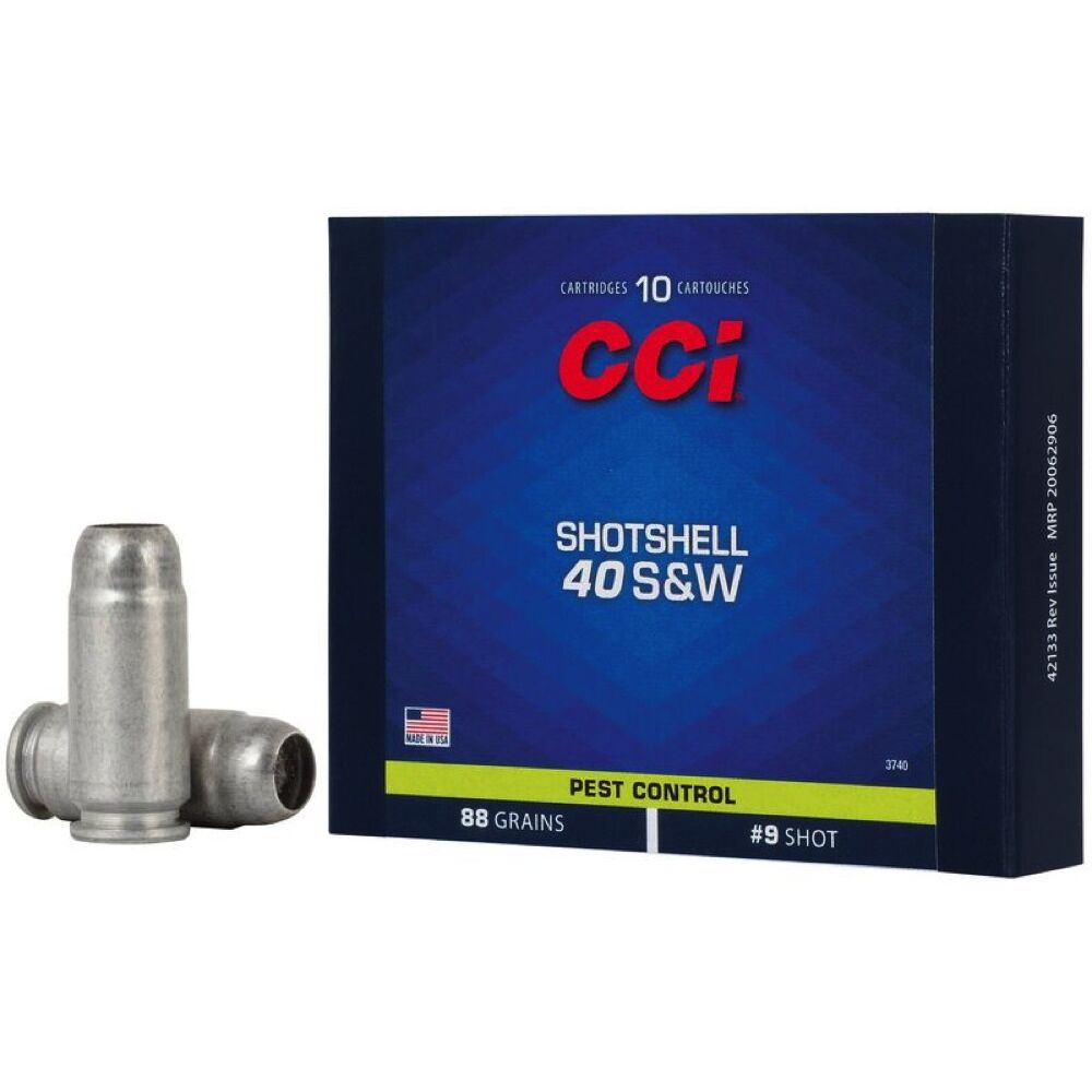 CCI Shotshell 88grs Nr. 12 .40S&W 10 Schuss Pistolen Schrot Munition Bild 2