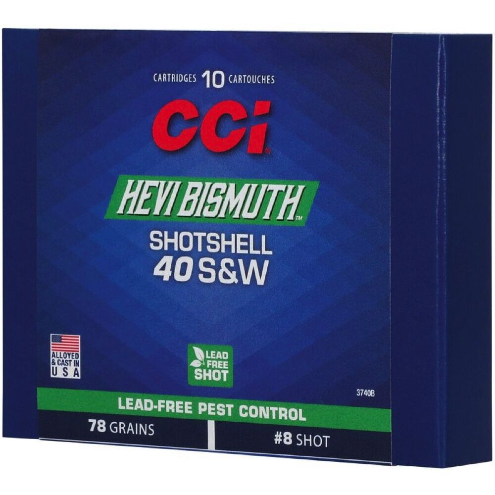 CCI Shotshell Bismuth 88grs Nr. 12 .40S&W 10 Schuss Pistolen Schrot Munition Bleifrei Bild 2