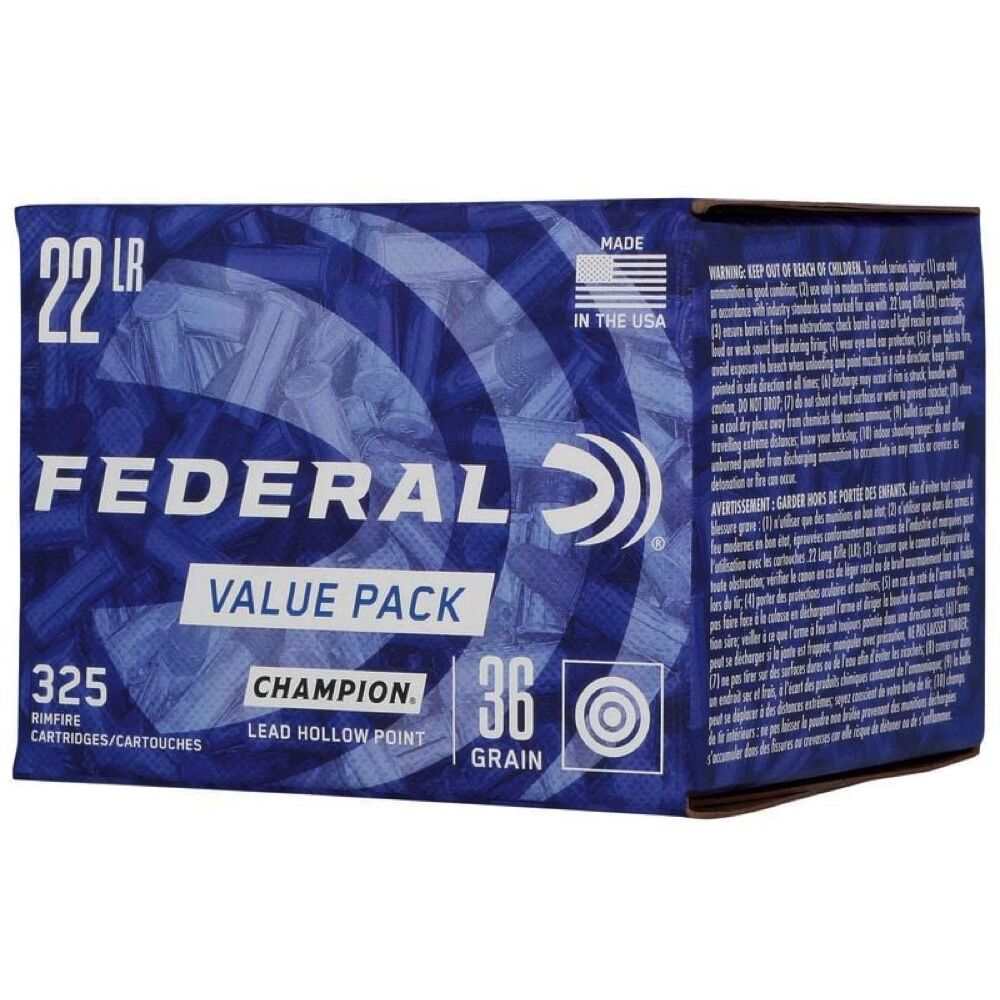 Federal Champion LHP 36grs .22lr 325 Schuss Kleinkaliber Munition Bild 2