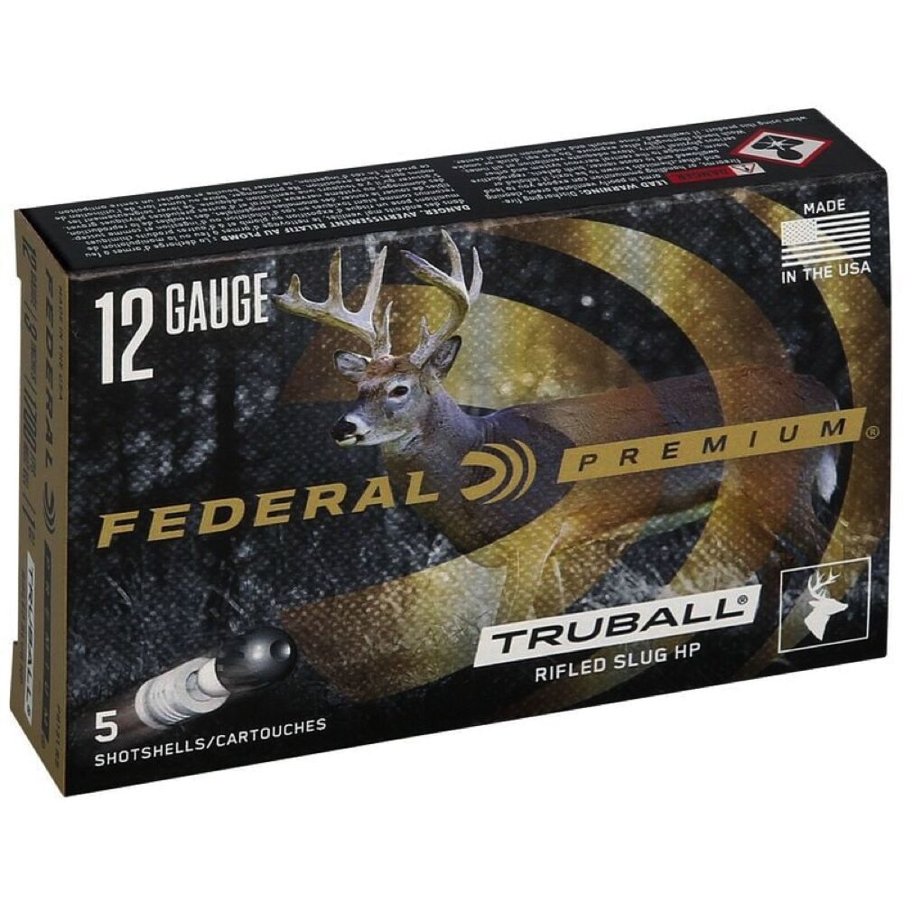 Federal Vital-Shok Rifled Slug 438grs 12/76 5 Schuss Flinten Munition Bild 2