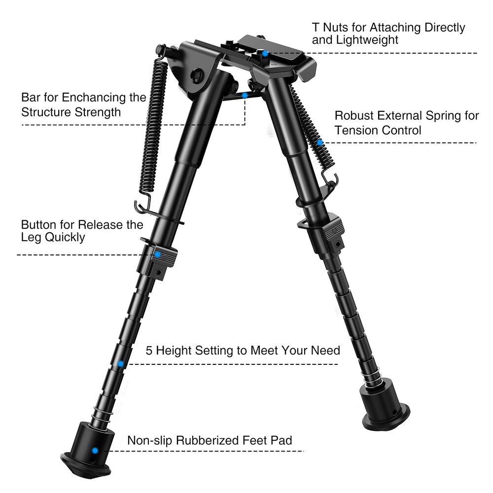 shoXx Zweibein Bipod 15-23cm Aluminium f�r M-LOK Bild 5