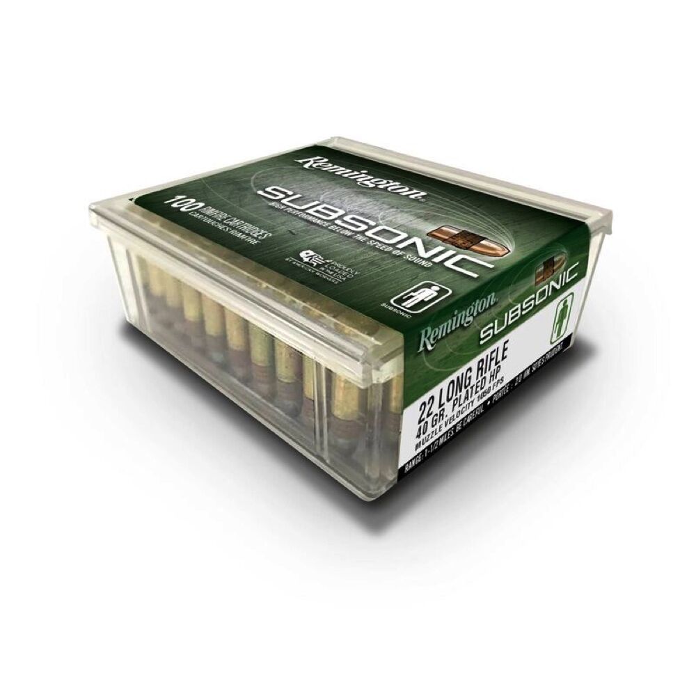 Remington Subsonic CPHP 40grs .22lr 100 Schuss Kleinkaliber Munition Bild 2