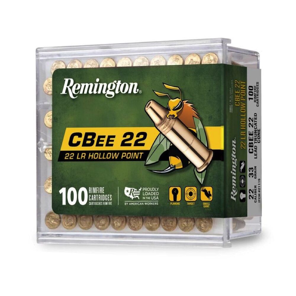 Remington C-Bee PTCHP 33grs .22lr 100 Schuss Kleinkaliber Munition Bild 2