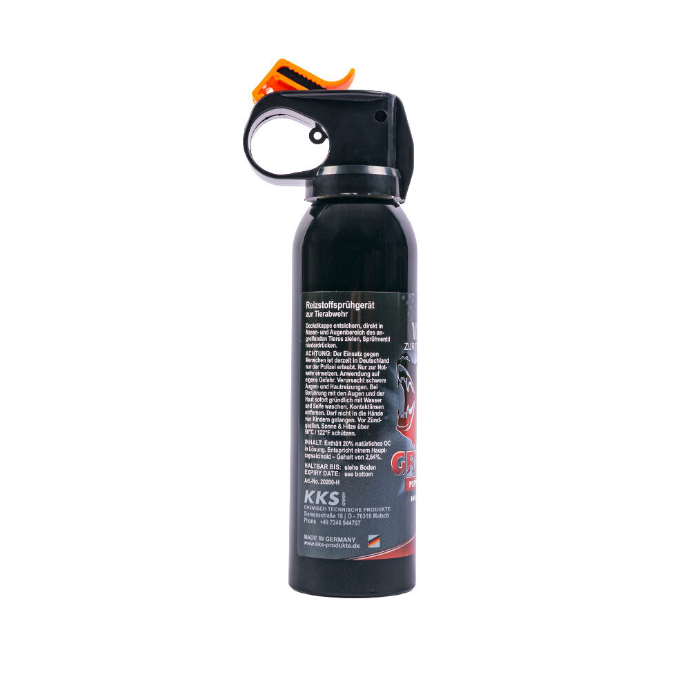 KKS Vesk Grizzly Pfefferspray 200 ml, Breitstrahl Bild 3