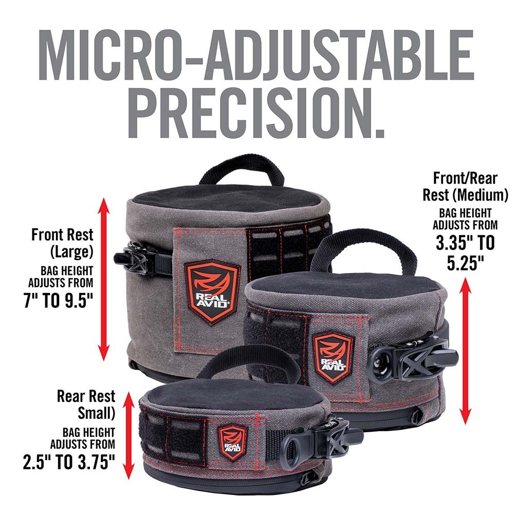 Real Avid Ratchet Rest Front/Rear Rest (Medium) H�henverstellbarer Schie�sack Bild 5