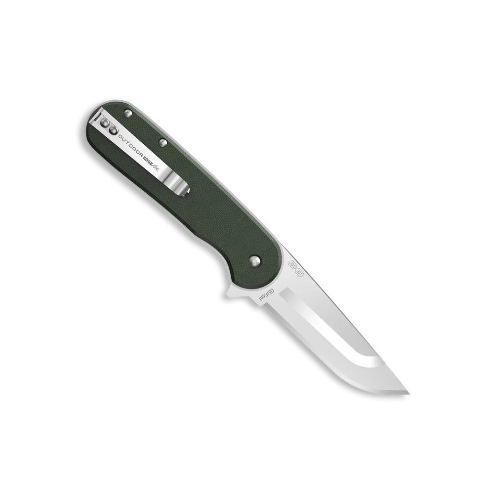 Outdoor Edge RAZOR VX3 Klappmesser mit Wechselklingen Gr�n mit Micarta-Griff Bild 2