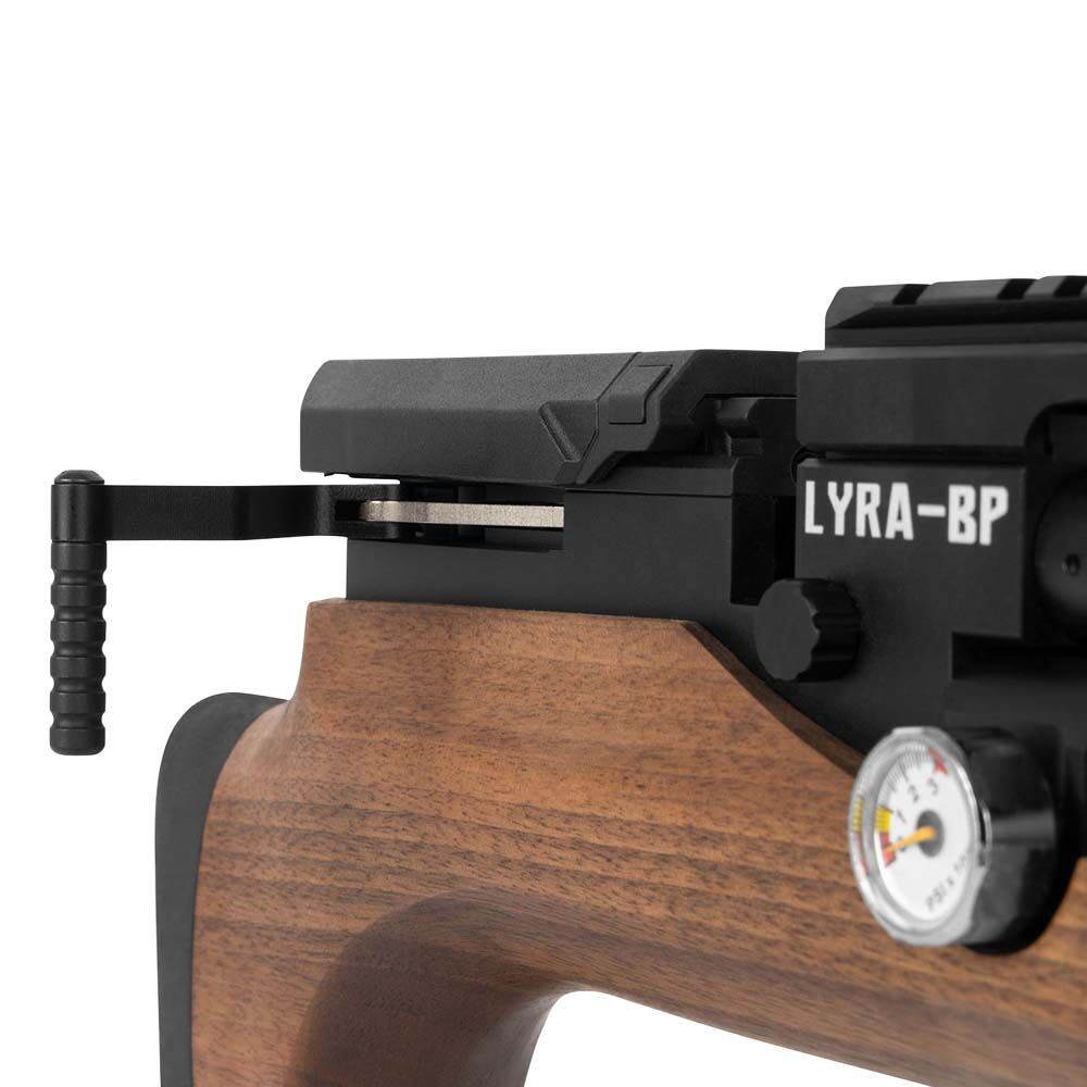 Reximex Lyra-BP PCP- Druckluftgewehr 4,5mm Diabolo Walnussholzschaft Bild 5