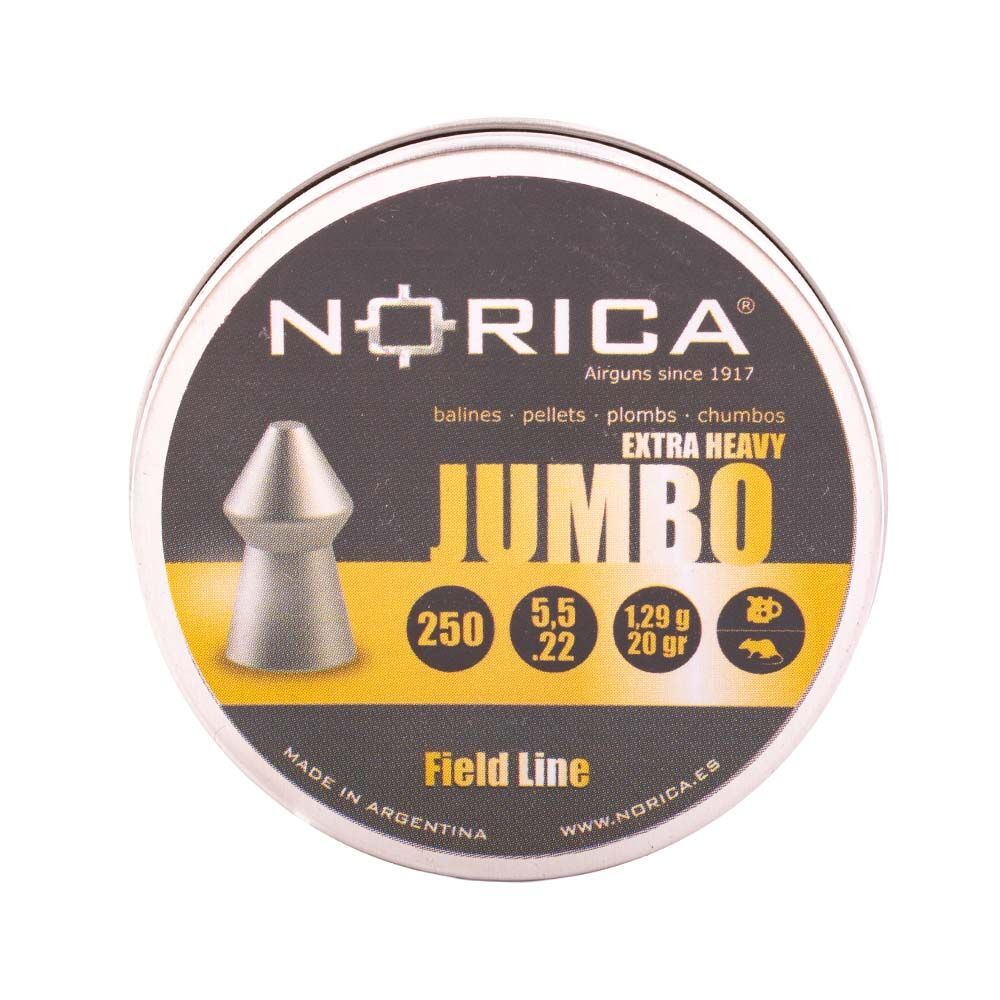 Norica Diabolo Jumbo 5,5 mm - 250 Stk Spitzkopf Bild 2