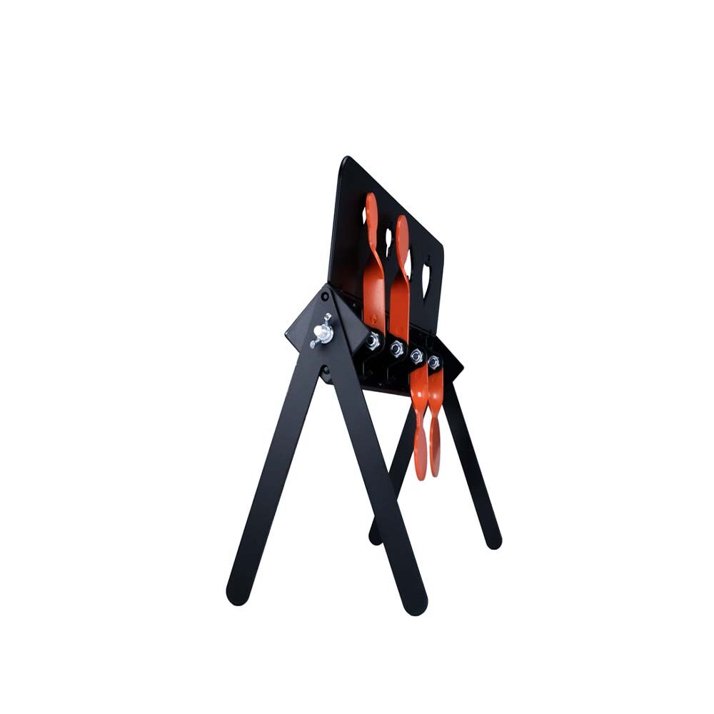 ASG Kartenziel Knockdown Target Reaktive Metall-Zielscheibe mit 4 Klappzielen Bild 4