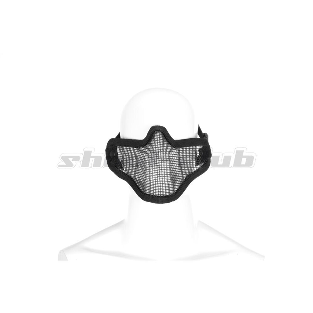 Invader Gear Steel Half Face Mask Airsoft Maske Schwarz Bild 2