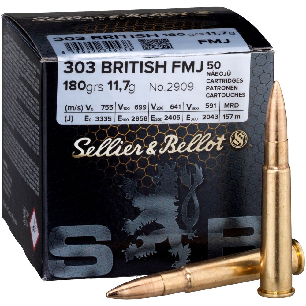 Sellier & Bellot .303 Brit. FMJ 180Grs - 50 Stck Bild 2