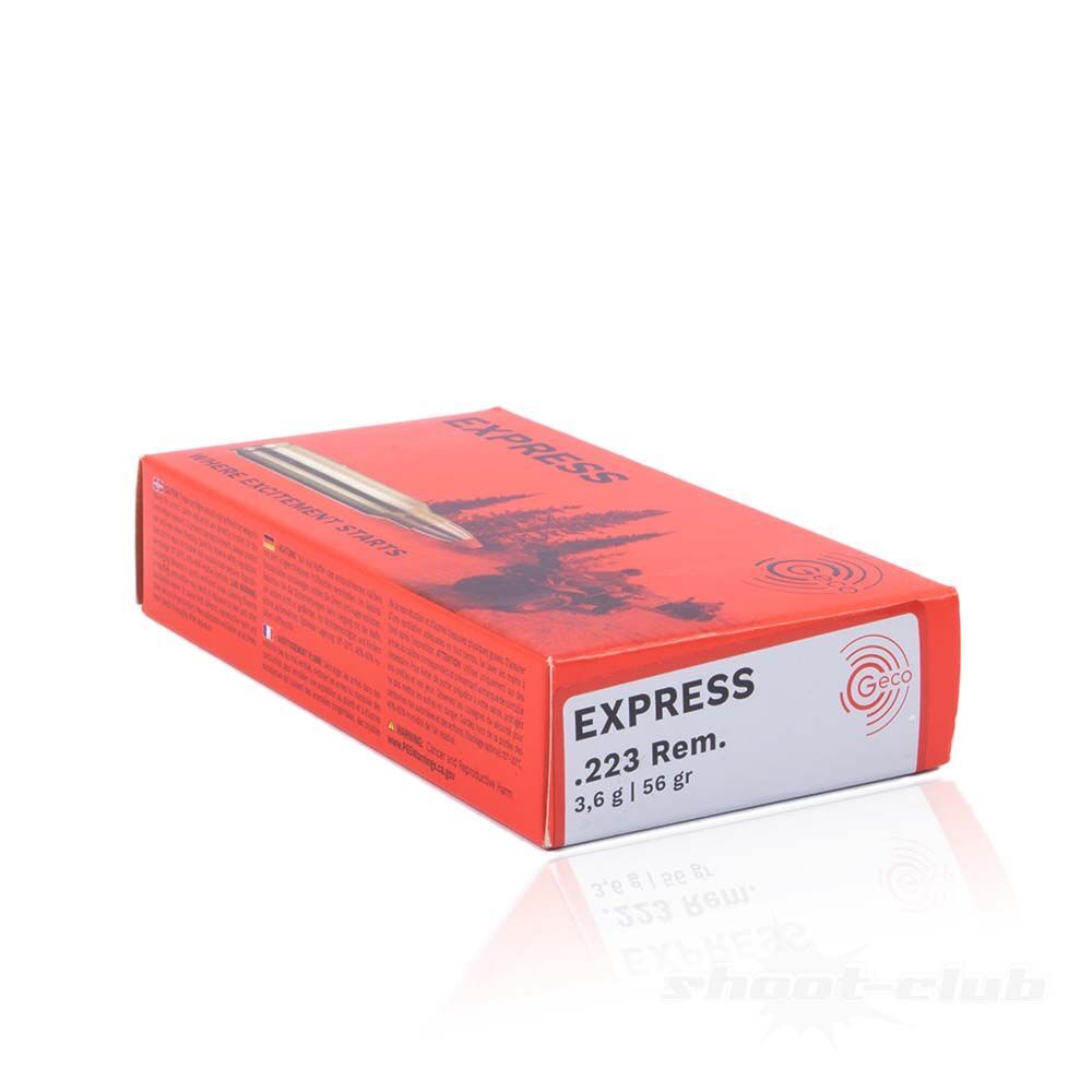 GECO Express - 3,6g/55Grs im Kal. .223Rem - 20 Stck Bild 2