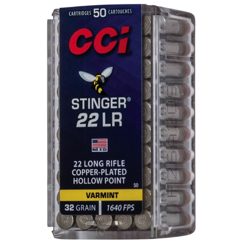 CCI Stinger CPHP 32grs .22lr 50 Schuss Kleinkaliber Munition Jagd Bild 3