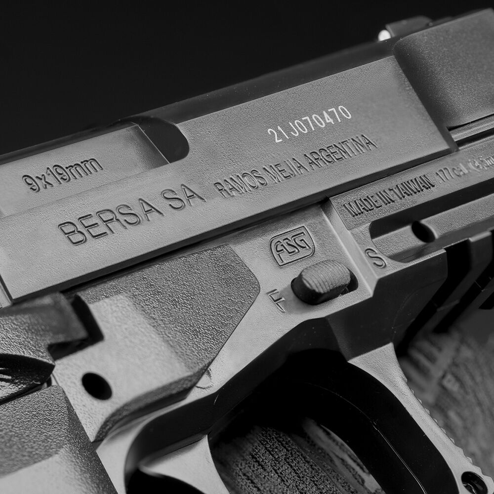 Bersa Thunder 9 Pro CO2 Pistole CNB 4,5mm BB Schwarz Bild 3