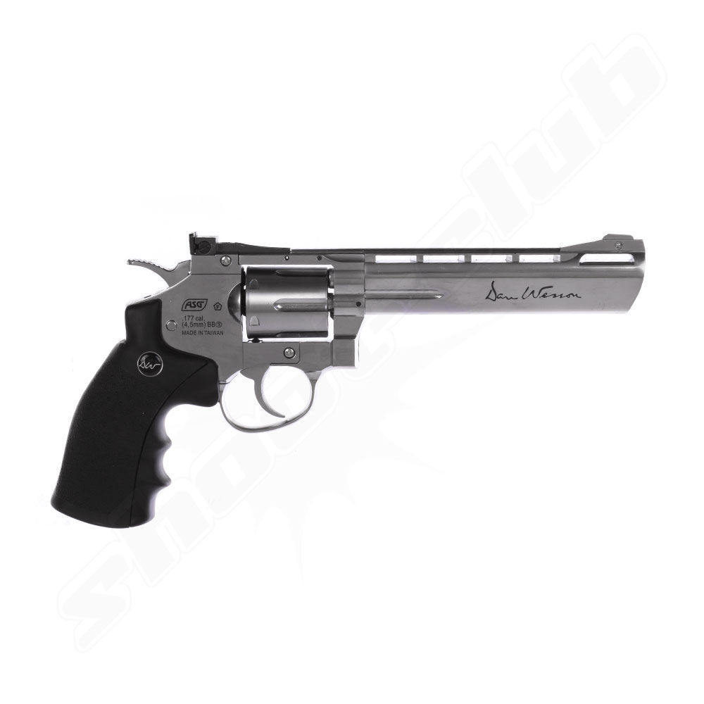 Dan Wesson 6 Zoll CO2 Revolver 4,5 mm Stahlkugeln - silber Bild 2