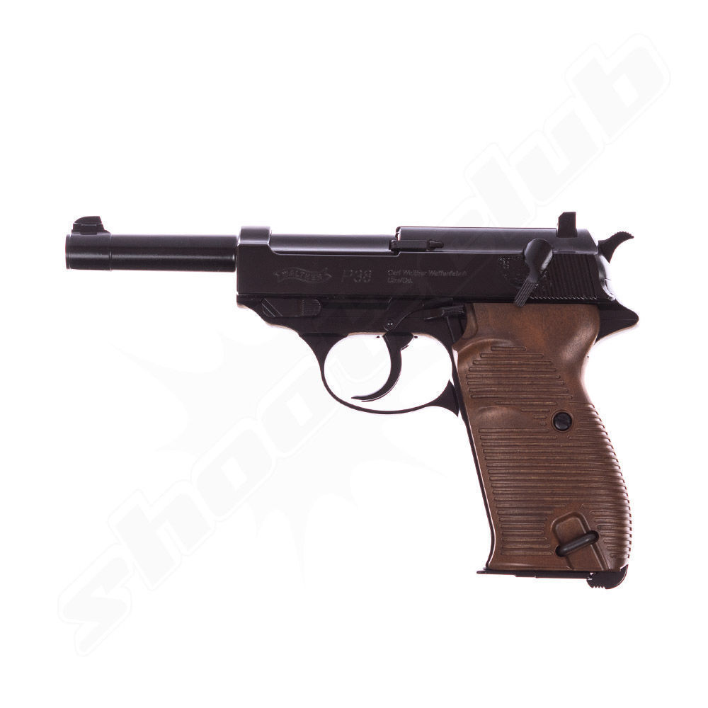 Walther P38 CO2 Pistole im Sparset mit Stahlkugeln und CO2 Kapseln Bild 4