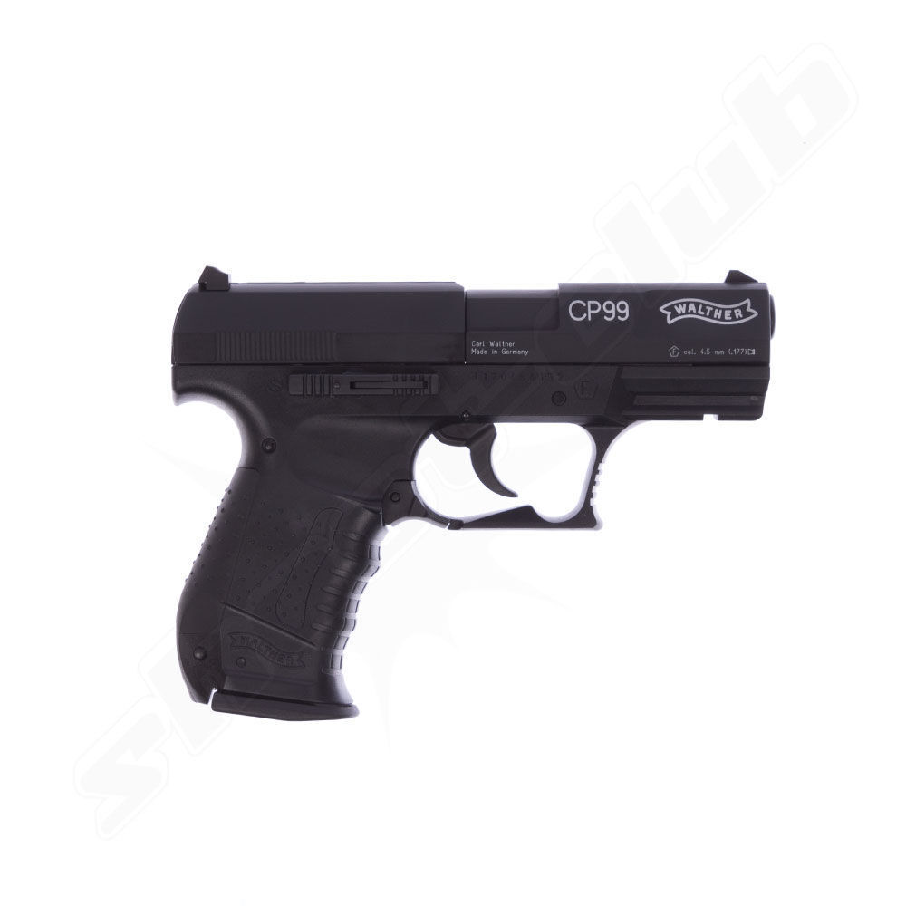 Walther CP99 CO2 Pistole brüniert 4,5mm Diabolos - Koffer-Set Bild 4