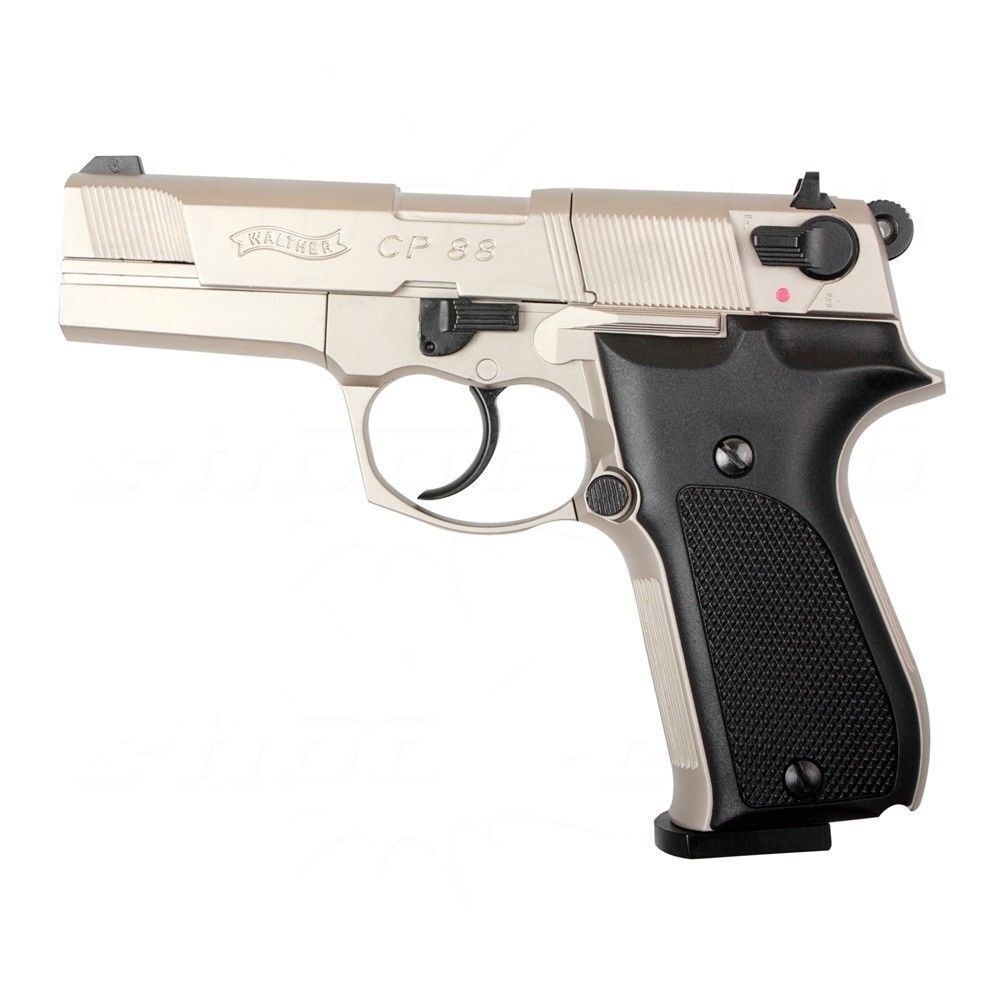 Walther CP88 CO2 Pistole Nickel 4,5mm Diabolos im Plinking-Set Bild 3
