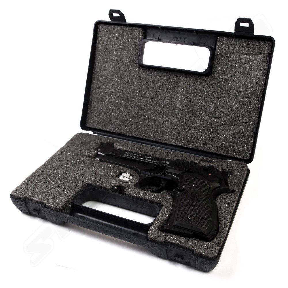 Beretta M 92 FS CO2 Pistole 4,5 mm Diabolos brniert - Zielscheiben Set Bild 5