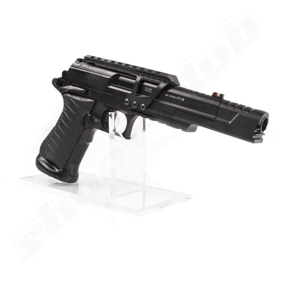 UX Race Gun Set CO2 Pistole brüniert - 4,5mm Stahl BB Bild 2