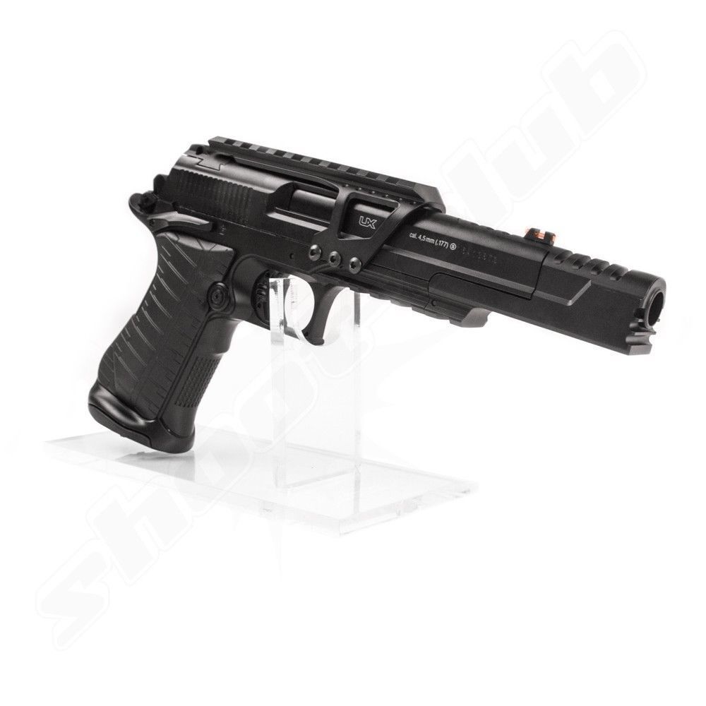 UX Race Gun Set CO2 Pistole brniert - 4,5mm Stahl BB Bild 2