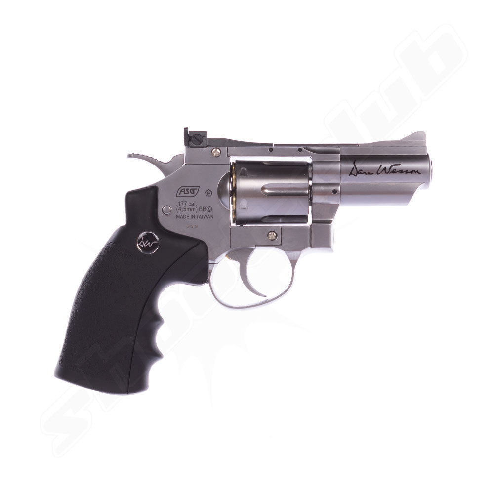 Dan Wesson CO2 Revolver 2,5 Zoll - 4,5 mm Stahlkugeln - silber Bild 2