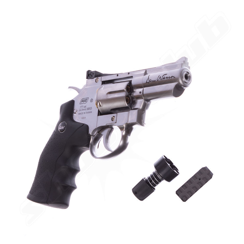 Dan Wesson CO2 Revolver 2,5 Zoll - 4,5 mm Stahlkugeln - silber Bild 3